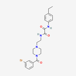 molecular formula C23H27BrN4O3 B5052689 N-{2-[4-(3-bromobenzoyl)-1-piperazinyl]ethyl}-N'-(4-ethylphenyl)ethanediamide 