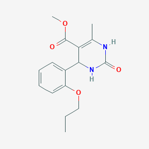methyl 6-methyl-2-oxo-4-(2-propoxyphenyl)-1,2,3,4-tetrahydro-5-pyrimidinecarboxylate
