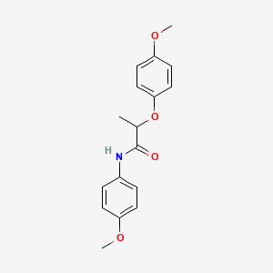 molecular formula C17H19NO4 B5052736 2-(4-methoxyphenoxy)-N-(4-methoxyphenyl)propanamide 