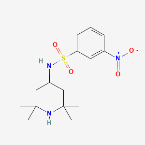molecular formula C15H23N3O4S B5052747 3-nitro-N-(2,2,6,6-tetramethyl-4-piperidinyl)benzenesulfonamide 
