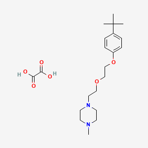 molecular formula C21H34N2O6 B5052840 1-[2-[2-(4-Tert-butylphenoxy)ethoxy]ethyl]-4-methylpiperazine;oxalic acid 