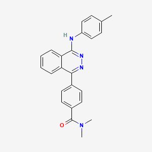 molecular formula C24H22N4O B5052854 N,N-dimethyl-4-{4-[(4-methylphenyl)amino]-1-phthalazinyl}benzamide 