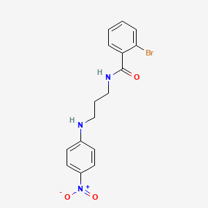 molecular formula C16H16BrN3O3 B5052859 2-bromo-N-[3-(4-nitroanilino)propyl]benzamide 