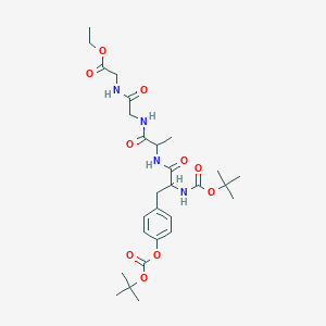 ethyl N,O-bis(tert-butoxycarbonyl)tyrosylalanylglycylglycinate