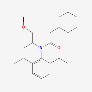 molecular formula C22H35NO2 B5052905 2-cyclohexyl-N-(2,6-diethylphenyl)-N-(2-methoxy-1-methylethyl)acetamide 