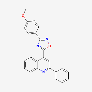 4-[3-(4-methoxyphenyl)-1,2,4-oxadiazol-5-yl]-2-phenylquinoline