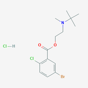 molecular formula C14H20BrCl2NO2 B5052994 2-[Tert-butyl(methyl)amino]ethyl 5-bromo-2-chlorobenzoate;hydrochloride 