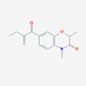 B050530 2,4-Dimethyl-7-(2-methylene-1-oxobutyl)-2H-1,4-benzoxazin-3(4H)-one CAS No. 116337-82-7