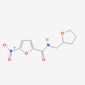 molecular formula C10H12N2O5 B5053002 5-nitro-N-(tetrahydro-2-furanylmethyl)-2-furamide 