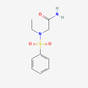 molecular formula C10H14N2O3S B5053007 N~2~-ethyl-N~2~-(phenylsulfonyl)glycinamide 