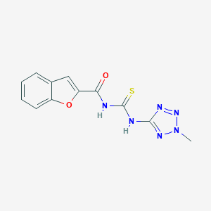 molecular formula C12H10N6O2S B505303 N-[(2-methyltetrazol-5-yl)carbamothioyl]-1-benzofuran-2-carboxamide CAS No. 676332-56-2