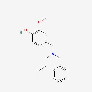 molecular formula C20H27NO2 B5053035 4-{[benzyl(butyl)amino]methyl}-2-ethoxyphenol 