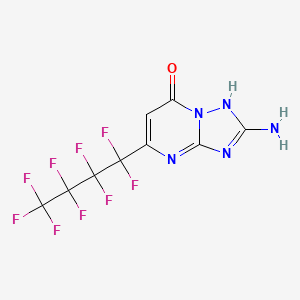 2-amino-5-(nonafluorobutyl)[1,2,4]triazolo[1,5-a]pyrimidin-7-ol