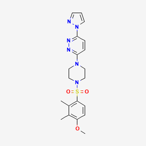 3-{4-[(4-methoxy-2,3-dimethylphenyl)sulfonyl]-1-piperazinyl}-6-(1H-pyrazol-1-yl)pyridazine