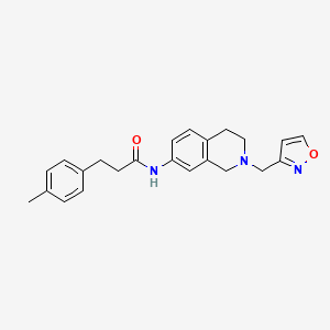 N-[2-(3-isoxazolylmethyl)-1,2,3,4-tetrahydro-7-isoquinolinyl]-3-(4-methylphenyl)propanamide