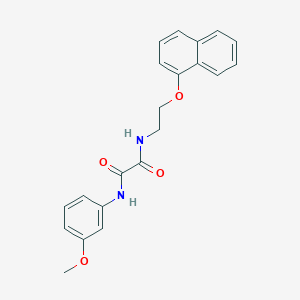 molecular formula C21H20N2O4 B5053160 N-(3-methoxyphenyl)-N'-[2-(1-naphthyloxy)ethyl]ethanediamide 