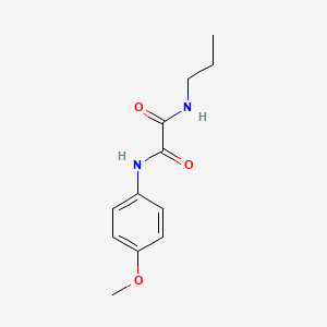molecular formula C12H16N2O3 B5053168 N-(4-methoxyphenyl)-N'-propylethanediamide 
