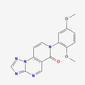 molecular formula C16H13N5O3 B5053211 7-(2,5-dimethoxyphenyl)pyrido[3,4-e][1,2,4]triazolo[1,5-a]pyrimidin-6(7H)-one 