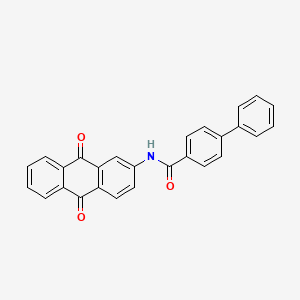 molecular formula C27H17NO3 B5053214 N-(9,10-dioxo-9,10-dihydro-2-anthracenyl)-4-biphenylcarboxamide 