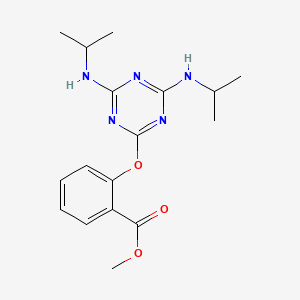 methyl 2-{[4,6-bis(isopropylamino)-1,3,5-triazin-2-yl]oxy}benzoate