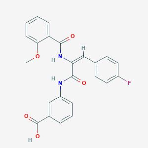 3-({3-(4-fluorophenyl)-2-[(2-methoxybenzoyl)amino]acryloyl}amino)benzoic acid