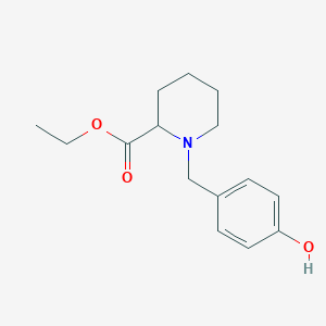 molecular formula C15H21NO3 B5053279 ethyl 1-(4-hydroxybenzyl)-2-piperidinecarboxylate 