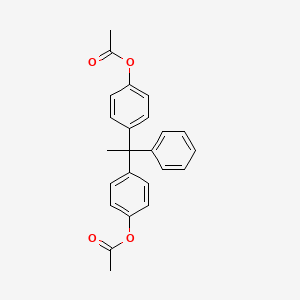 molecular formula C24H22O4 B5053287 (1-phenyl-1,1-ethanediyl)di-4,1-phenylene diacetate 