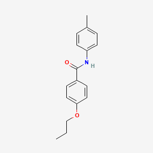 molecular formula C17H19NO2 B5053303 N-(4-methylphenyl)-4-propoxybenzamide 
