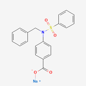 molecular formula C20H16NNaO4S B5053311 sodium 4-[benzyl(phenylsulfonyl)amino]benzoate 