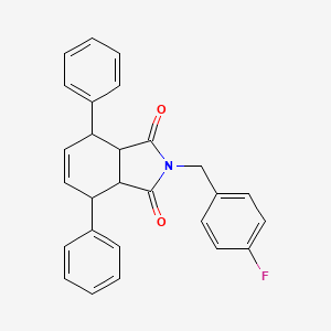 molecular formula C27H22FNO2 B5053319 2-(4-fluorobenzyl)-4,7-diphenyl-3a,4,7,7a-tetrahydro-1H-isoindole-1,3(2H)-dione CAS No. 5637-56-9