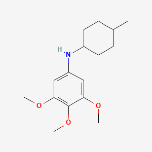 molecular formula C16H25NO3 B5053349 (4-methylcyclohexyl)(3,4,5-trimethoxyphenyl)amine 