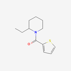 molecular formula C12H17NOS B5053360 2-ethyl-1-(2-thienylcarbonyl)piperidine 
