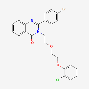 2-(4-bromophenyl)-3-{2-[2-(2-chlorophenoxy)ethoxy]ethyl}-4(3H)-quinazolinone