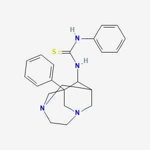 N-phenyl-N'-(1-phenyl-3,6-diazatricyclo[4.3.1.1~3,8~]undec-9-yl)thiourea