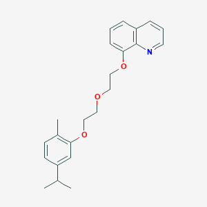 molecular formula C23H27NO3 B5053396 8-{2-[2-(5-isopropyl-2-methylphenoxy)ethoxy]ethoxy}quinoline 