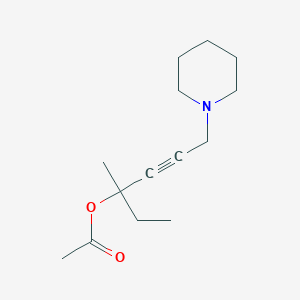 1-ethyl-1-methyl-4-(1-piperidinyl)-2-butyn-1-yl acetate