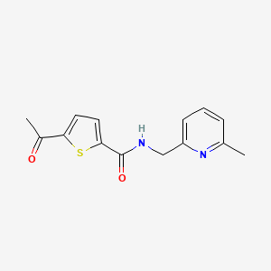 5-acetyl-N-[(6-methyl-2-pyridinyl)methyl]-2-thiophenecarboxamide trifluoroacetate