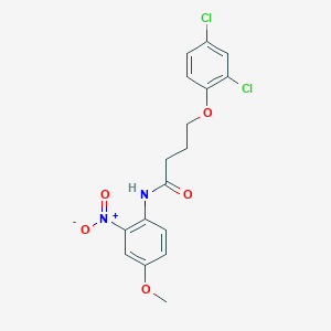 molecular formula C17H16Cl2N2O5 B5053419 4-(2,4-dichlorophenoxy)-N-(4-methoxy-2-nitrophenyl)butanamide 