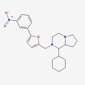 1-cyclohexyl-2-{[5-(3-nitrophenyl)-2-furyl]methyl}octahydropyrrolo[1,2-a]pyrazine