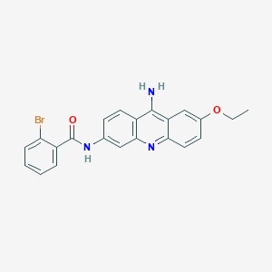 N-(9-amino-7-ethoxy-3-acridinyl)-2-bromobenzamide
