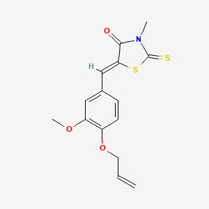 5-[4-(allyloxy)-3-methoxybenzylidene]-3-methyl-2-thioxo-1,3-thiazolidin-4-one