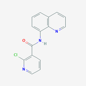 molecular formula C15H10ClN3O B505351 2-chloro-N-(quinolin-8-yl)pyridine-3-carboxamide 