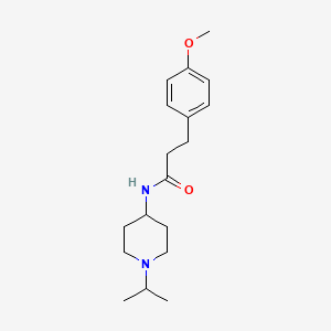 molecular formula C18H28N2O2 B5053544 N-(1-isopropyl-4-piperidinyl)-3-(4-methoxyphenyl)propanamide 