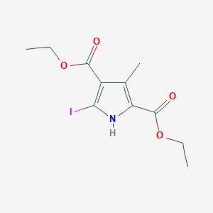 diethyl 5-iodo-3-methyl-1H-pyrrole-2,4-dicarboxylate