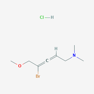 molecular formula C8H15BrClNO B5053566 (4-bromo-5-methoxy-2,3-pentadien-1-yl)dimethylamine hydrochloride 