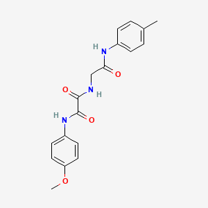 molecular formula C18H19N3O4 B5053598 N-(4-methoxyphenyl)-N'-{2-[(4-methylphenyl)amino]-2-oxoethyl}ethanediamide 