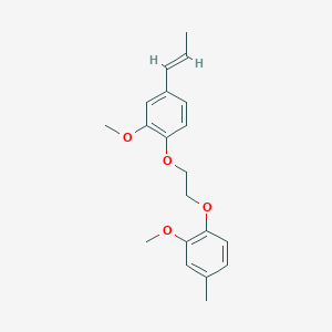 molecular formula C20H24O4 B5053611 2-methoxy-1-[2-(2-methoxy-4-methylphenoxy)ethoxy]-4-(1-propen-1-yl)benzene 