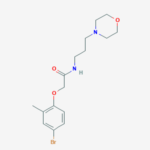 molecular formula C16H23BrN2O3 B5053614 2-(4-bromo-2-methylphenoxy)-N-[3-(4-morpholinyl)propyl]acetamide 