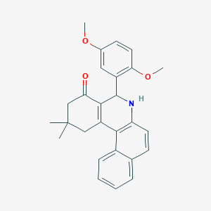 5-(2,5-dimethoxyphenyl)-2,2-dimethyl-2,3,5,6-tetrahydrobenzo[a]phenanthridin-4(1H)-one