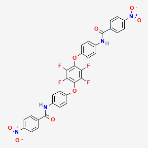 N,N'-[(2,3,5,6-tetrafluoro-1,4-phenylene)bis(oxy-4,1-phenylene)]bis(4-nitrobenzamide)